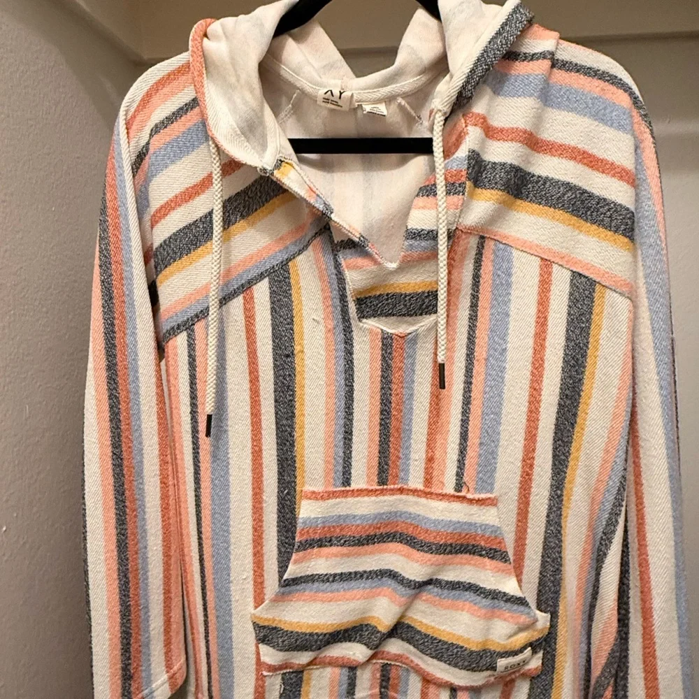Roxy Multicolor Striped Hoodie - Picture 1 of 2